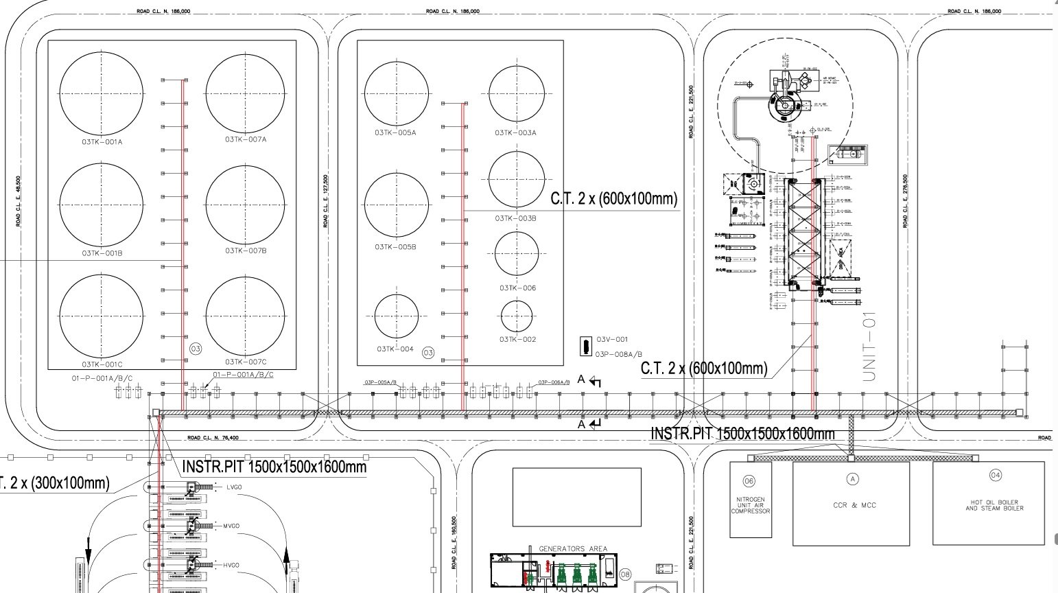 Facility plot plan
